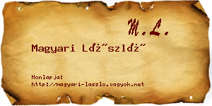 Magyari László névjegykártya